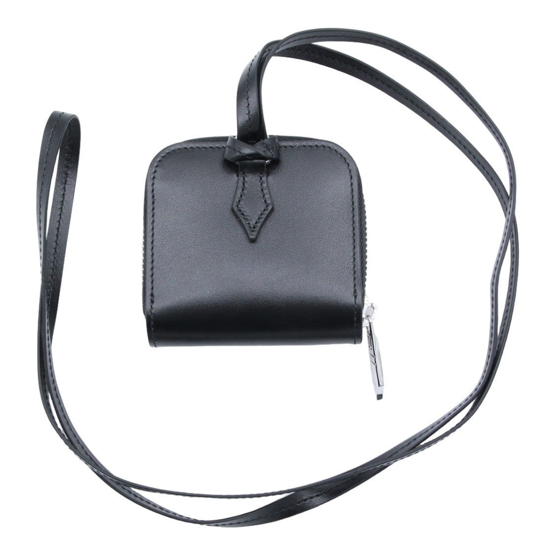 Montblanc Compact Square Wallet With Silver Pull Tab