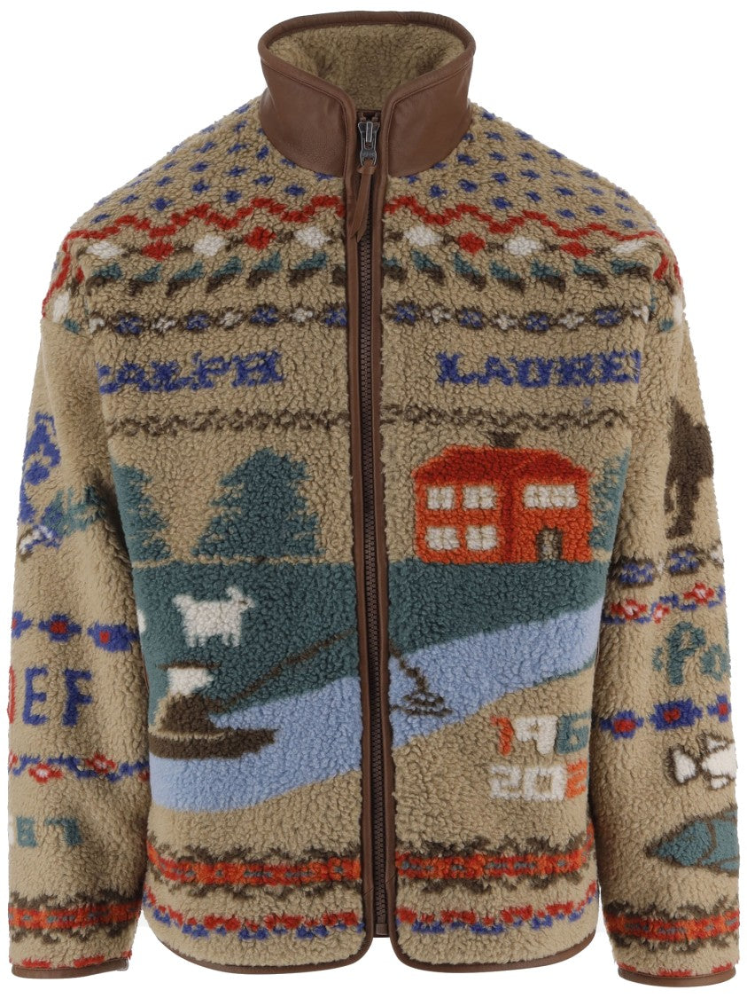 Polo Ralph Lauren Textured Fleece High Collar Sweater