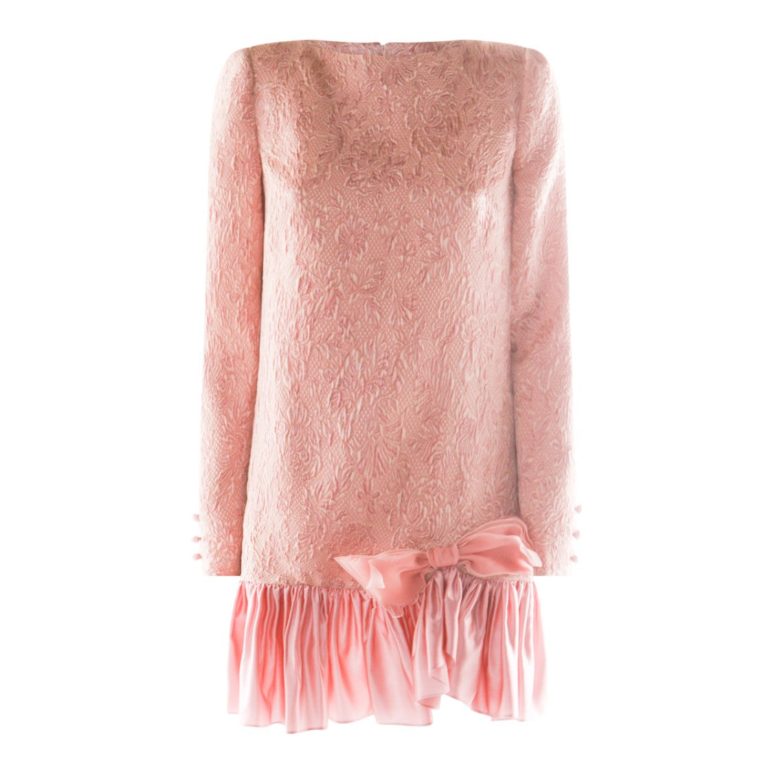 Valentino Pink Wool Min Dress