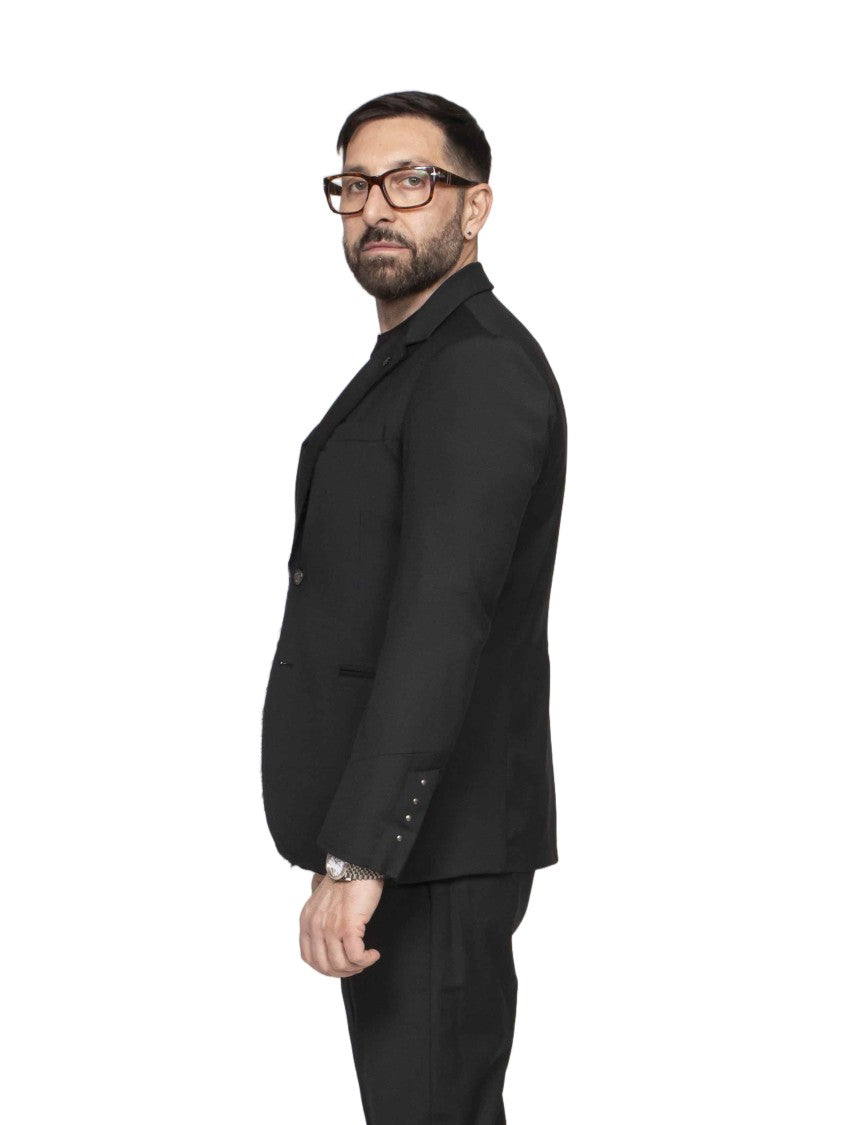 Messagerie Night Black Single-Button Tailored Blazer
