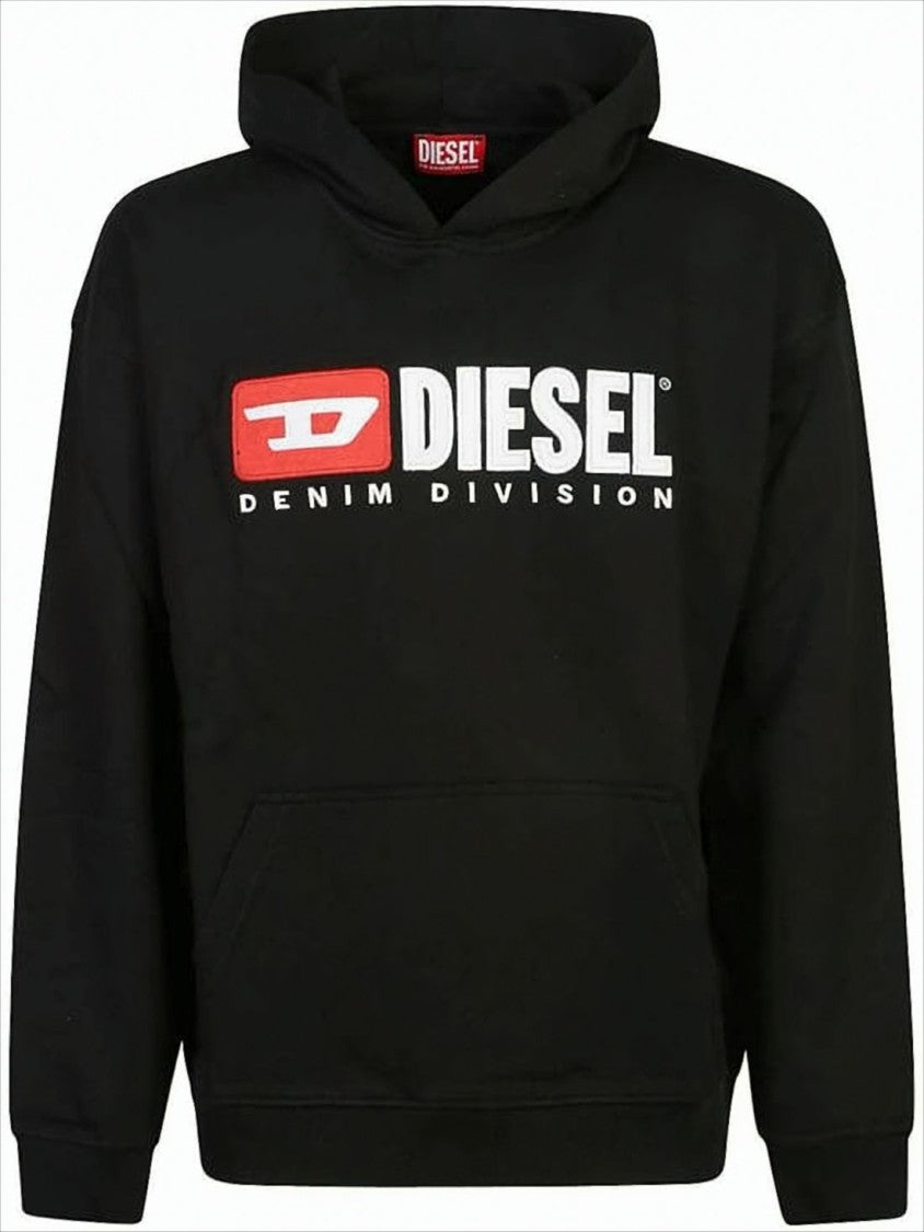 Diesel Pullover Hoodie With Embroidered Logo