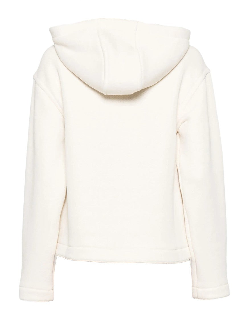 Max Mara Cropped Hoodie With Integrated Hood