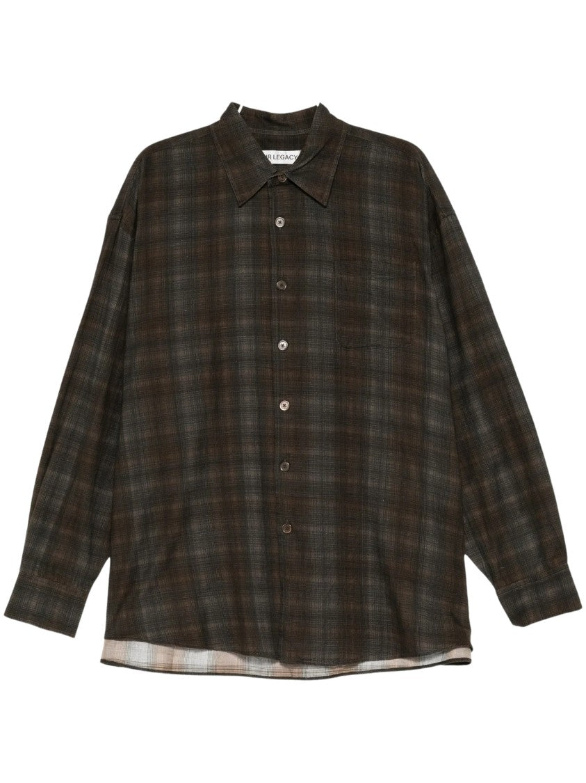 Our Legacy Borrowed Check Oversized Shirt