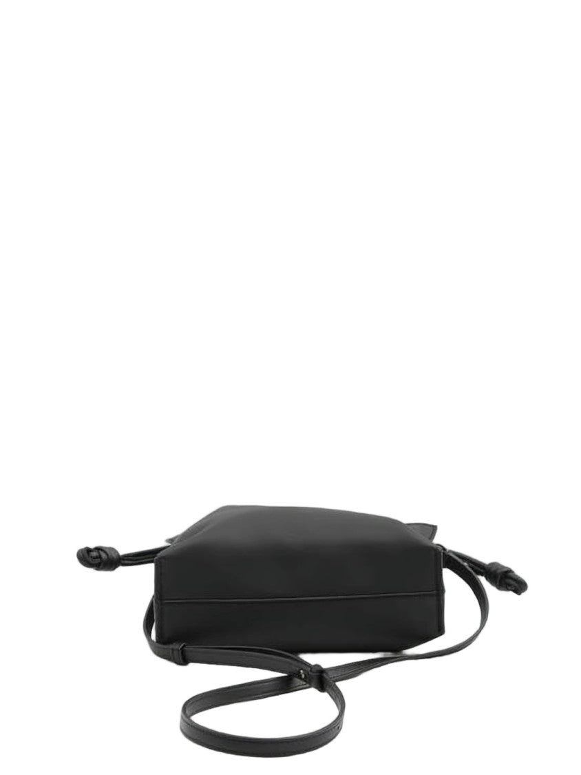Loewe Gathered Silhouette Black Nappa Leather Crossbody Bag