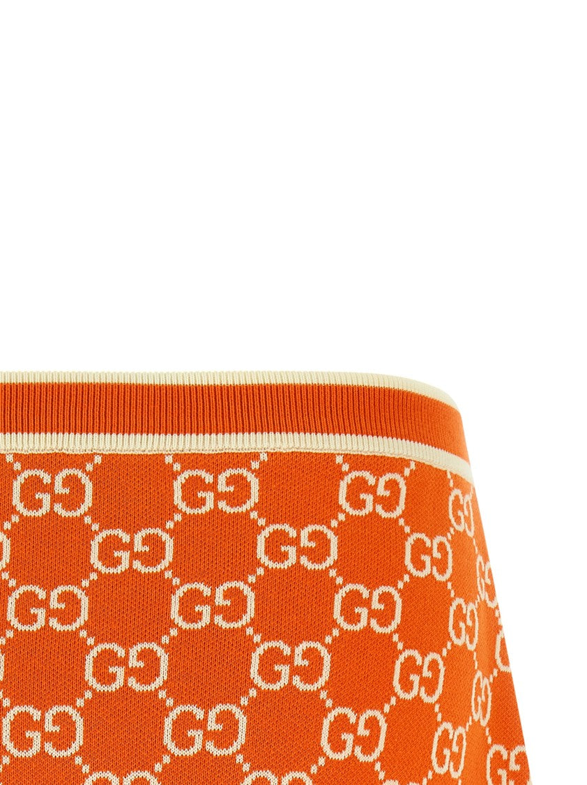 Gucci Gg Jacquard Skirt