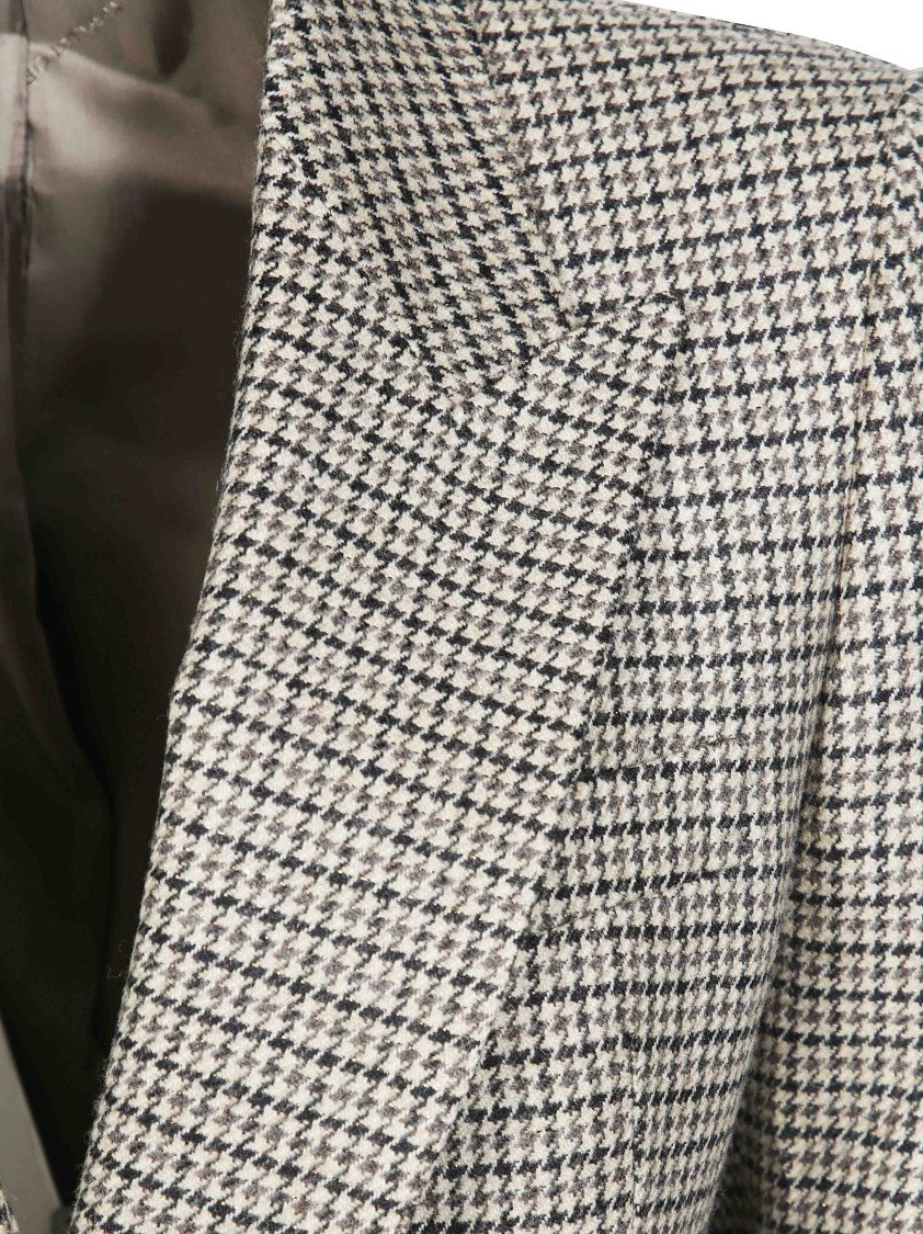 Tagliatore Parigi Pied De Poule Lurex Tailored Blazer