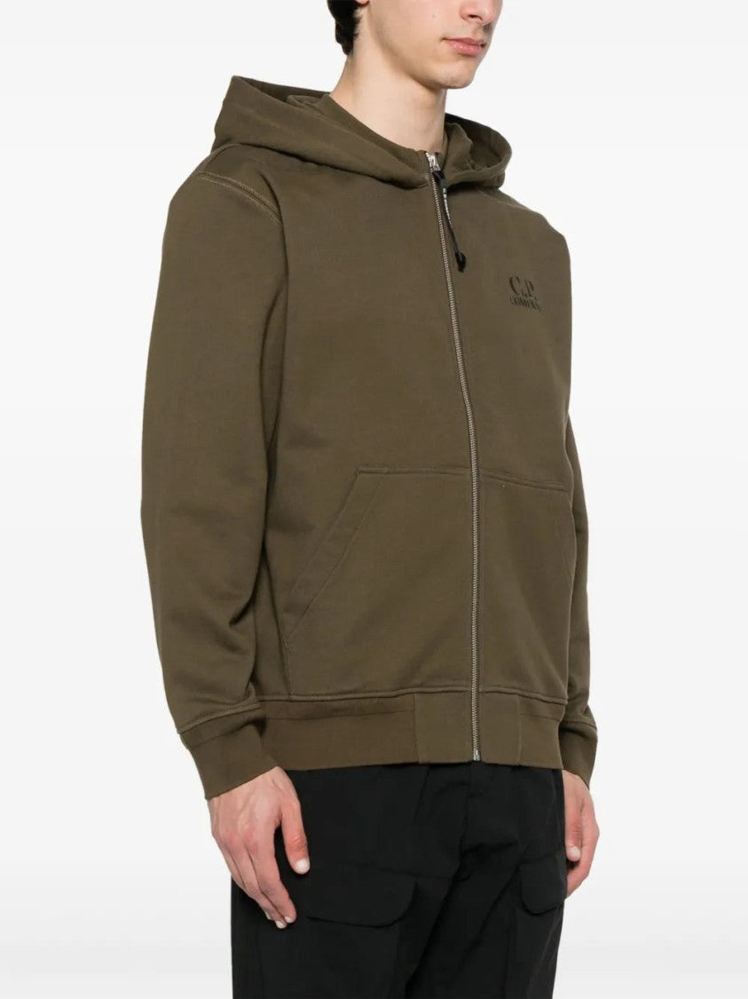 C.P. Company Logo-Embroidered Hoodie