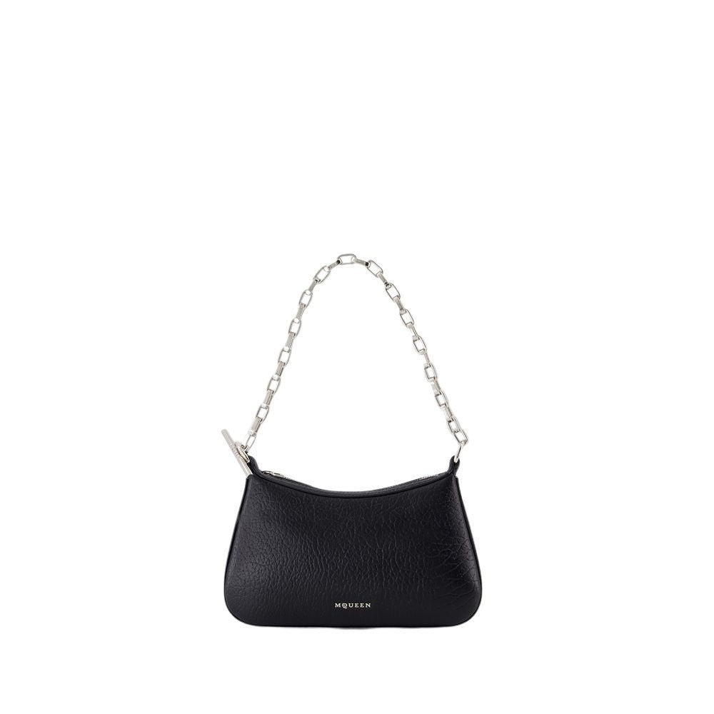 Alexander Mcqueen Mini Cross Bar Purse - Leather - Black