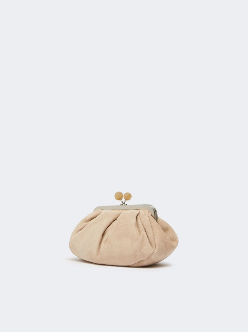 Max Mara Versatile Mustard Leather Valois Clutch