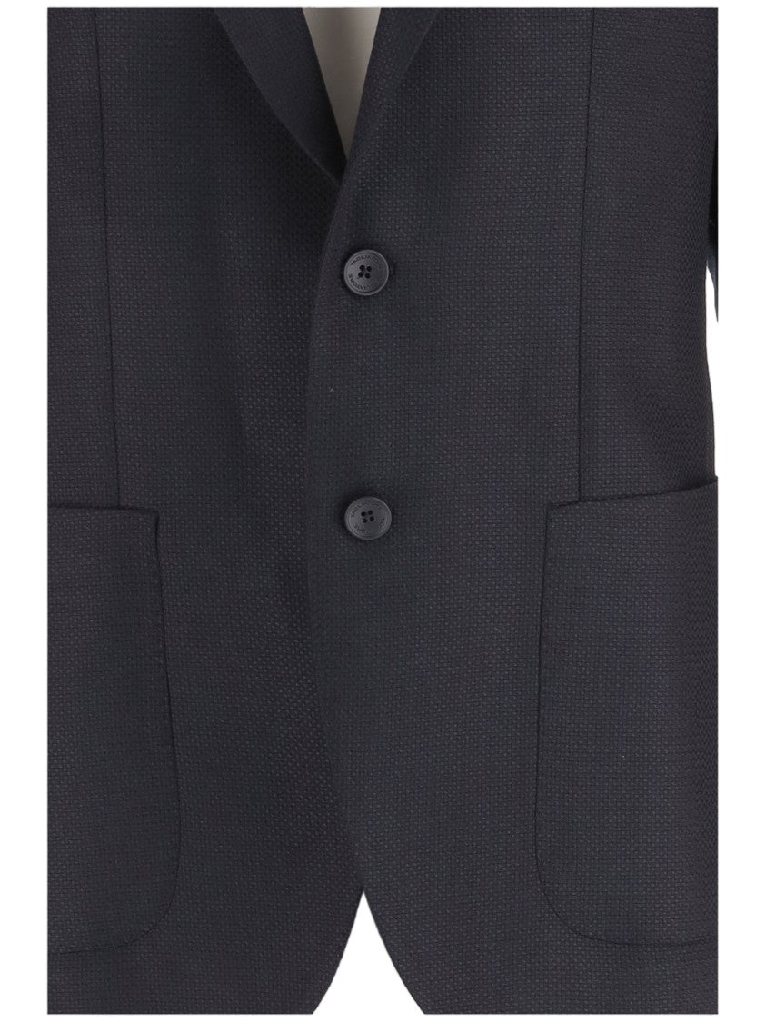 Tagliatore Ultramarine Blue Wool Blazer
