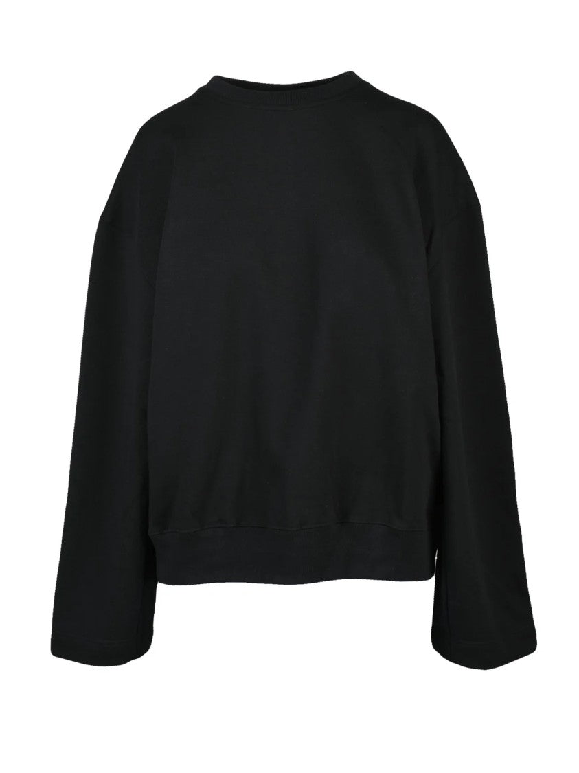 Dries Van Noten Black Oversized Cotton Sweatshirt