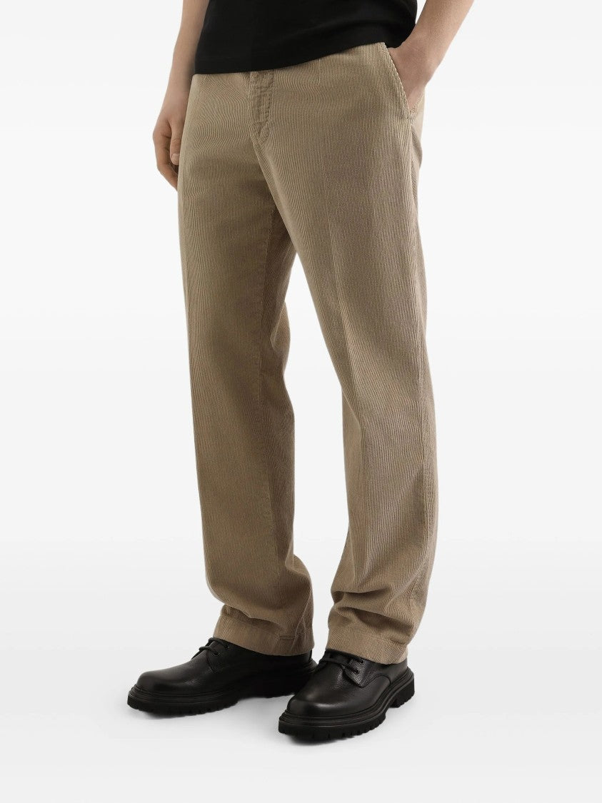 Dolce & Gabbana Relaxed Fit Straight Leg Ribbed Trousers
