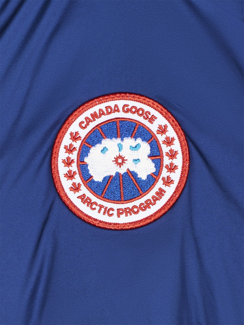 Canada Goose Quilted Puffer Coat With Concealed Closure And Embroidered Patch