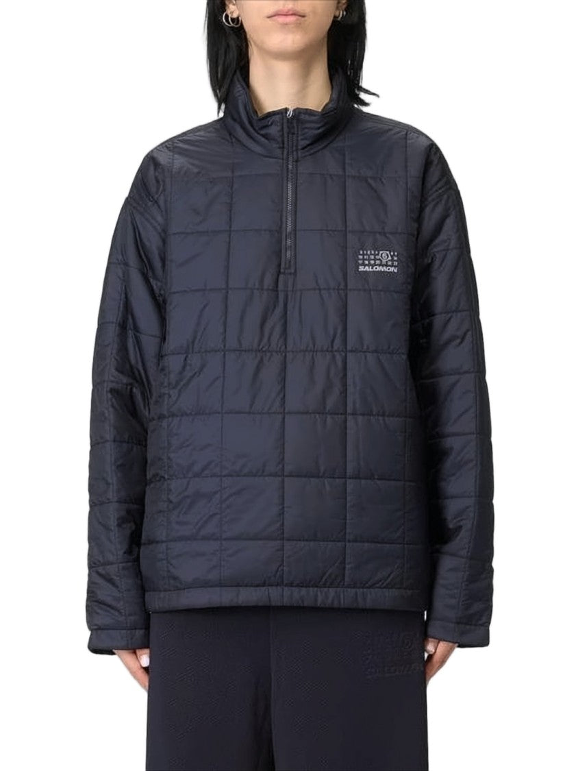 Mm6 By Maison Margiela Quilted Pullover With High Turtleneck