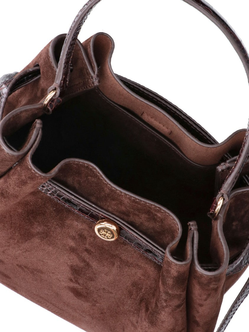 Tory Burch Brown Romy Suede Bucket Bag