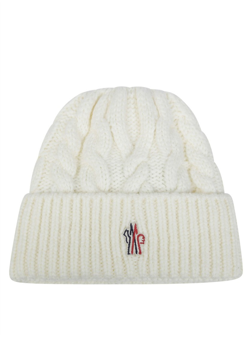 Moncler Grenoble Thick Cable Knit Ribbed Cuff Hat