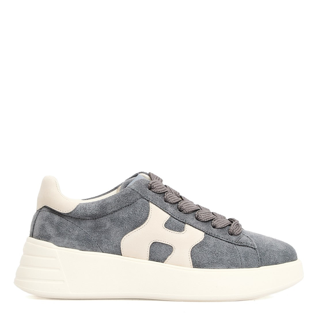 Hogan Rebel Sneakers With Gray Suede Upper
