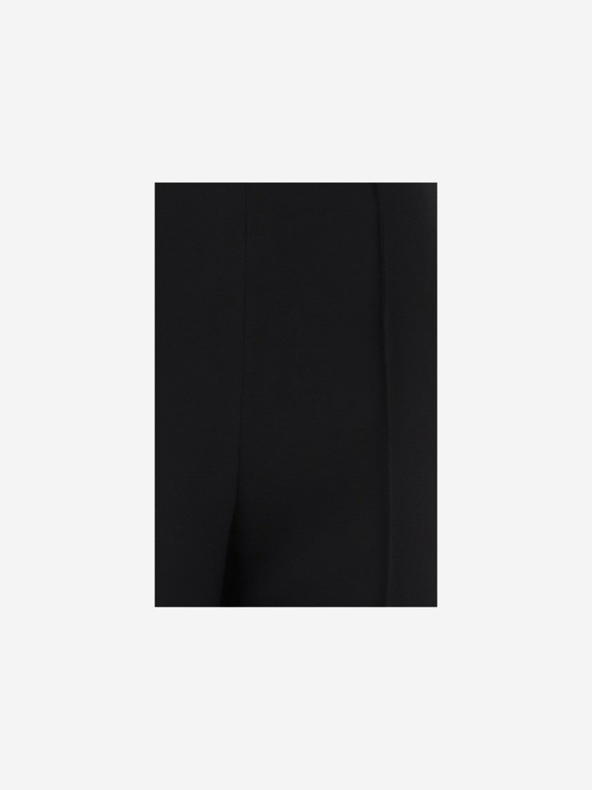 Giorgio Armani Tailored Stretch Viscose Pants With Pleated Detailing