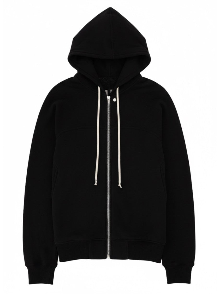 Rick Owens Windbreaker Full Front Zipper Cotton Hoodie