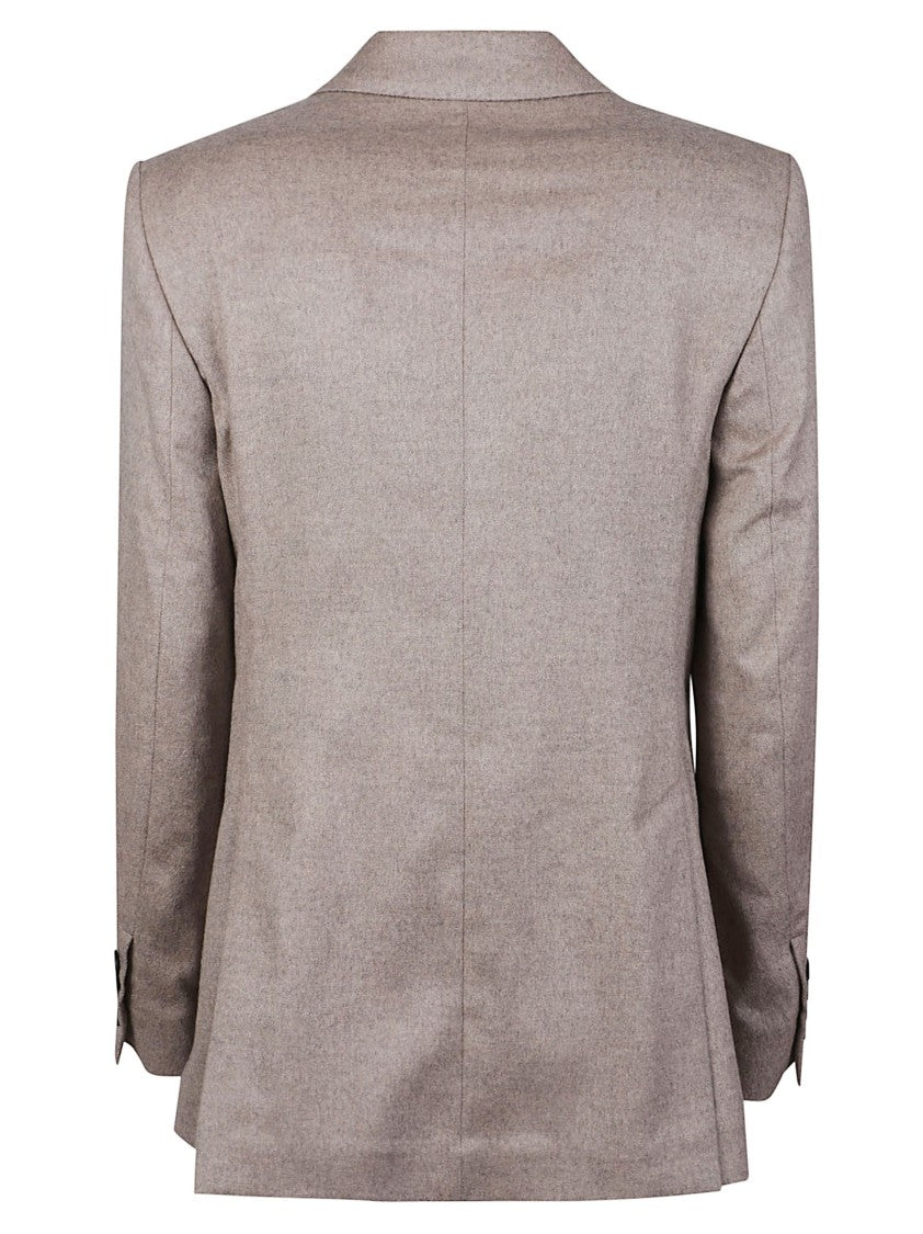 Max Mara Mxmflash Double-Breasted Silk-Blend Jacket