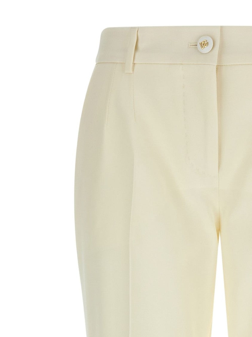 Dolce & Gabbana High-Waisted Tailored Trousers With Button Details