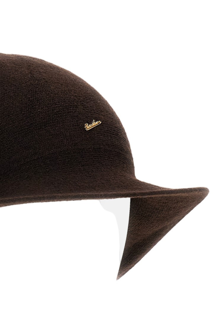 Borsalino Brown Angelina Eco-Cashmere Cloche Hat