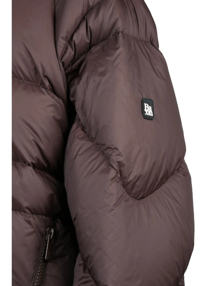 Bacon Brown Polyamide Owl Down Jacket