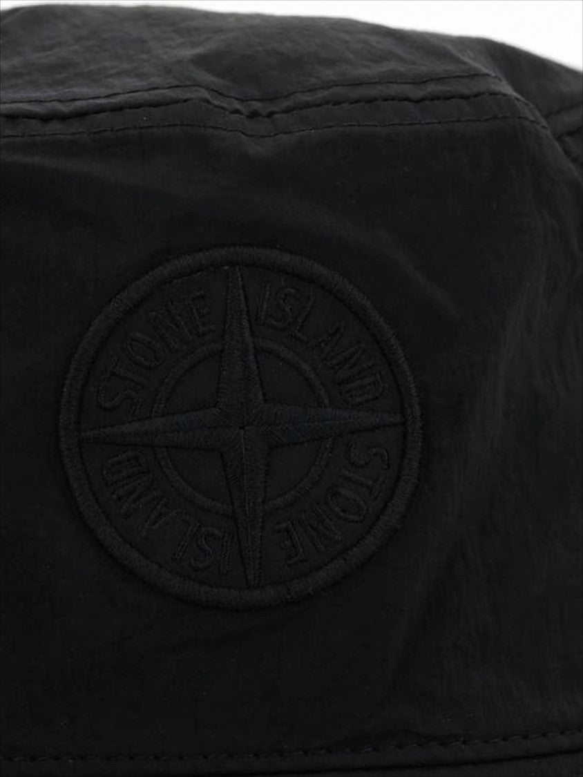Stone Island Soft Wool Bucket Hat With Tonal Logo Patch