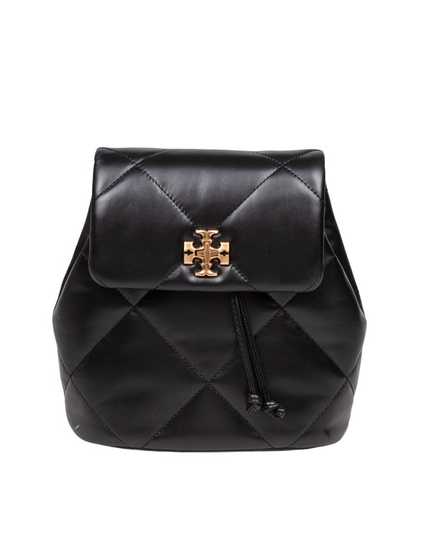 Tory Burch Kira Diamond Leather Mini Backpack Black