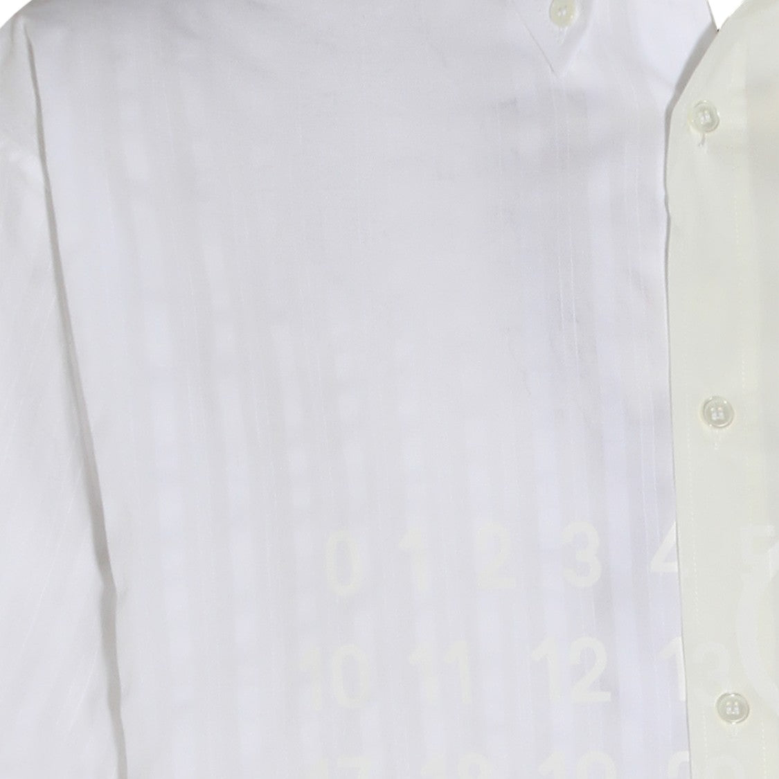 Mm6 By Maison Margiela Split Design Short-Sleeve Shirt With Classic Collar