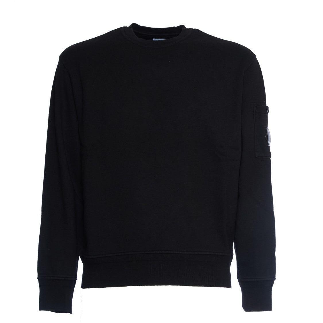 C.P. Company Cotton Diagonal Fleece Crew Neck Sweatshirt