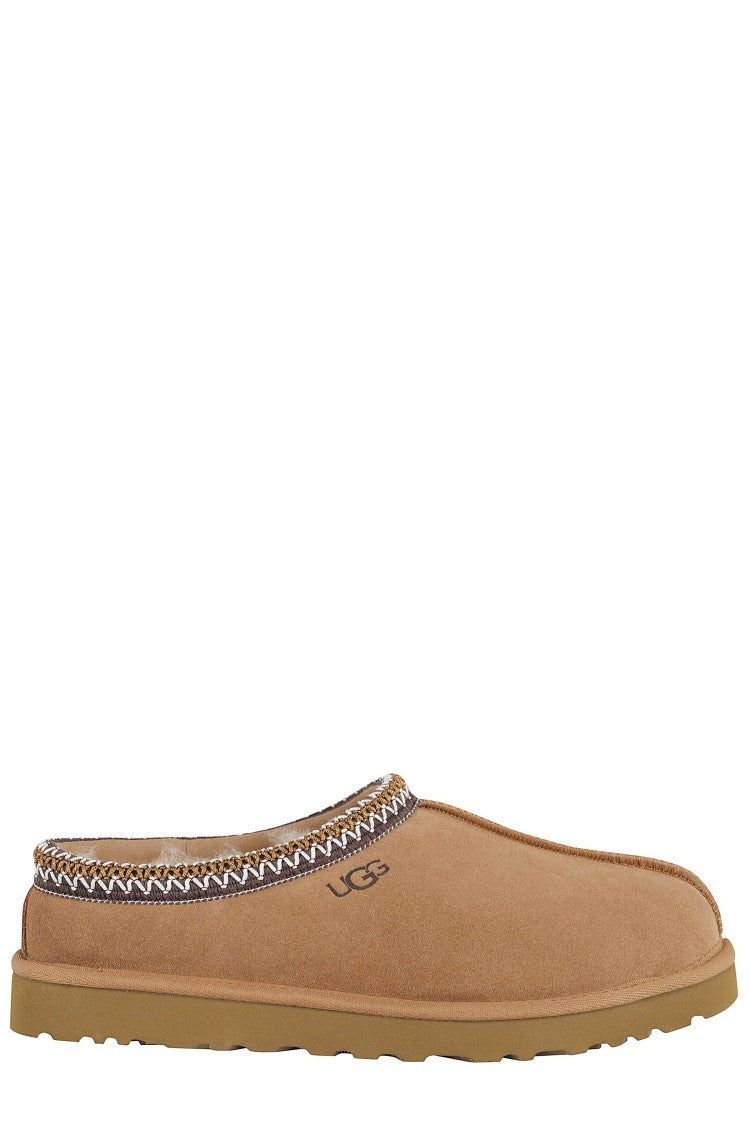 Ugg Chestnut M Tasman Ii Collar-Uggbraid Suede Slippers