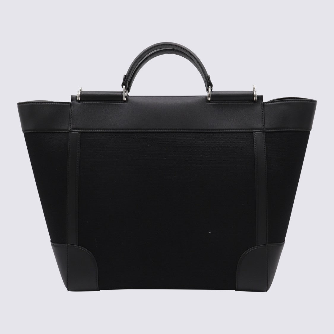 Dolce & Gabbana Structured Tote Bag With Leather Accents And Minimalist Design