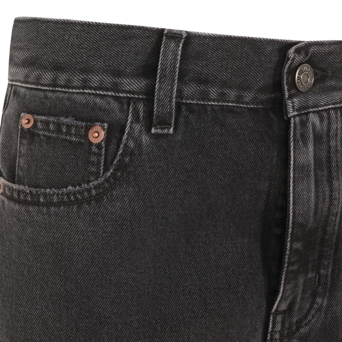 Chloé High-Waisted Straight-Leg Jeans With Five-Pocket Styling