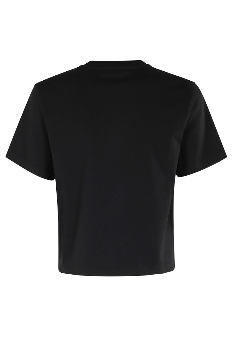 J. W. Anderson Anchor Embroidery Panelled Cropped Tshirt