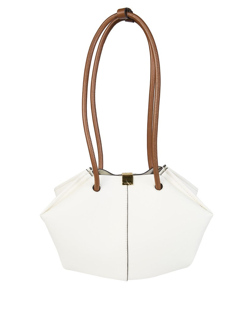 Coccinelle Kamy Structured White Double Handle Bag