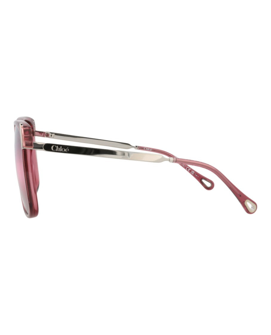 Chloé Square-Frame Recycled Acetate Sunglasses