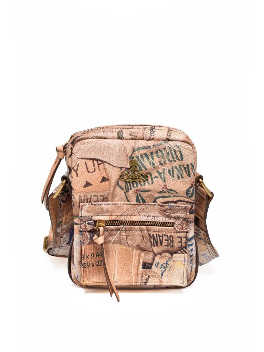 Vivienne Westwood Jackson Crossbody Bag With Graphic Elements And Adjustable Strap
