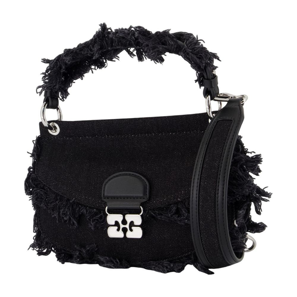 Ganni Apo G Mini Crossbody - Cotton - Black