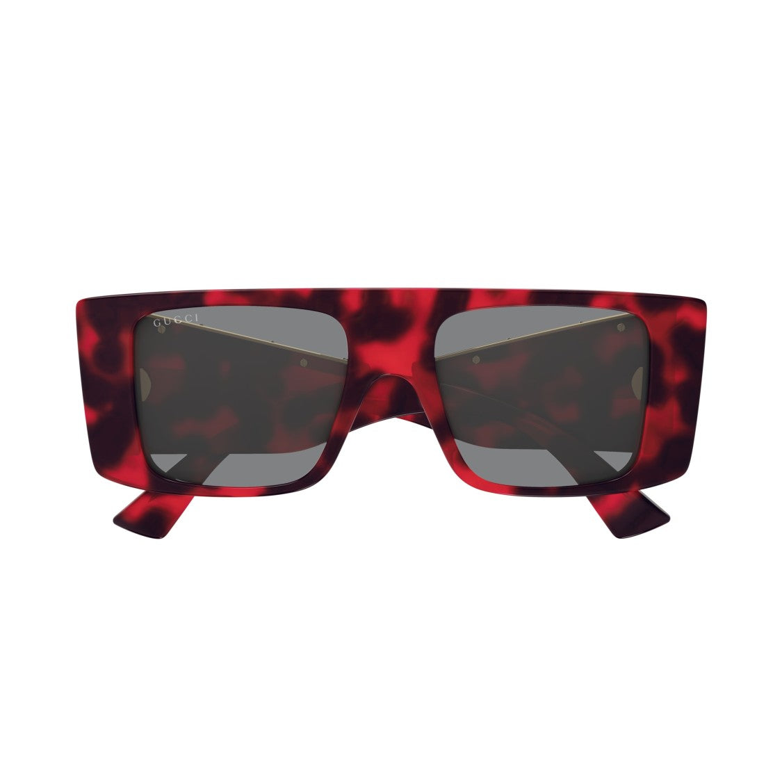 Gucci Gg1888s Bold Oversized Square Tortoiseshell Sunglasses