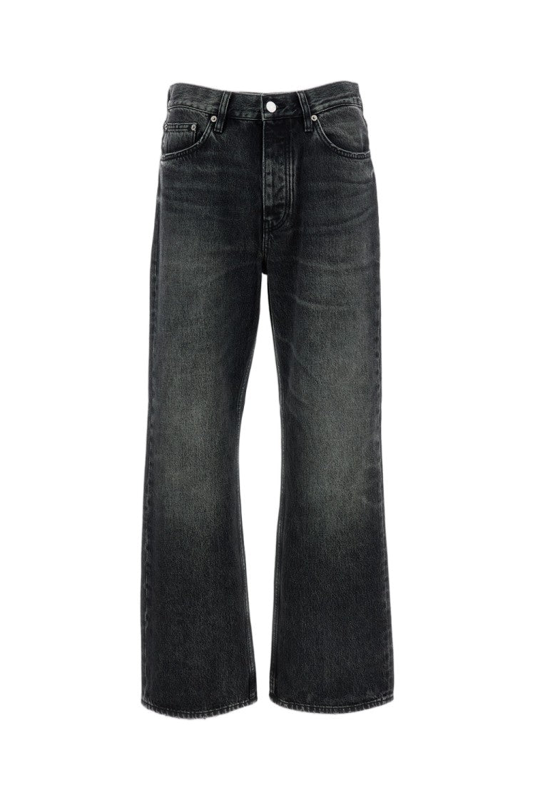 Sunflower Black Relaxed Boot Raw Jeans