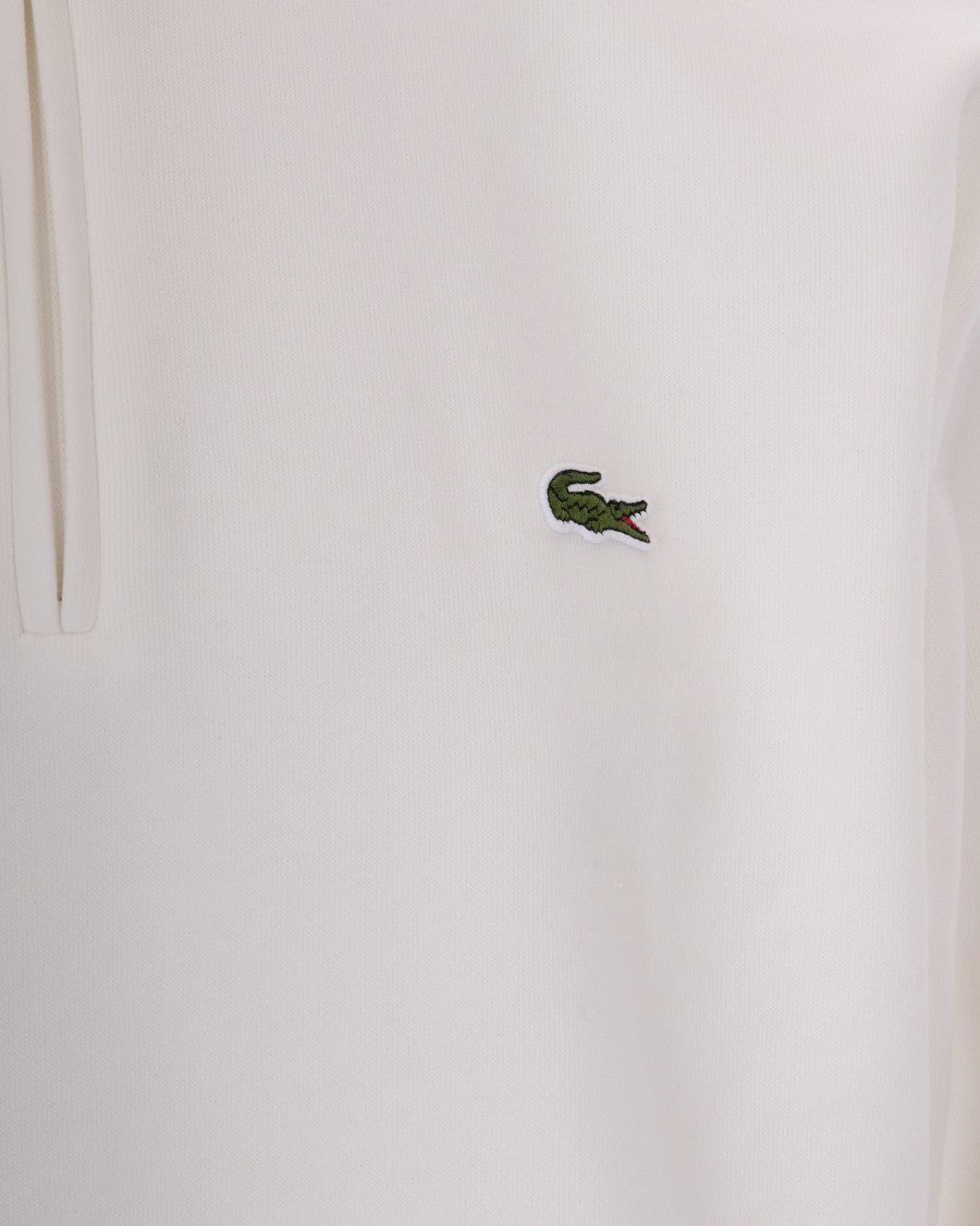 Lacoste Pullover Sweatshirt With High Collar And Embroidered Crocodile
