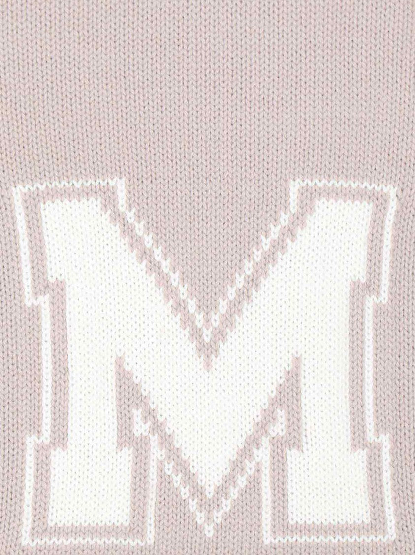 Mm6 By Maison Margiela Textured Knit Sweater With Ribbed Trim – Neutral
