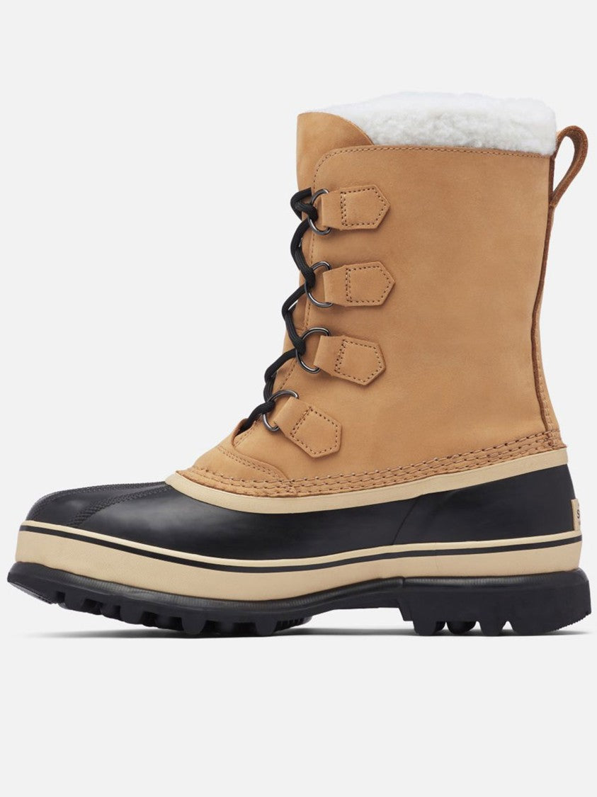 Sorel Caribou Tan Leather Rubber Boots