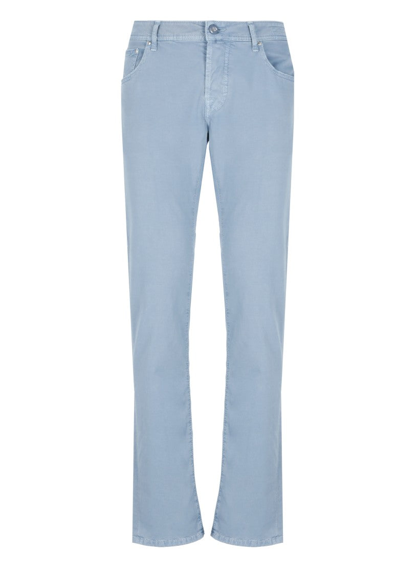 Jacob Cohen Light Blue Nick Slim Pants