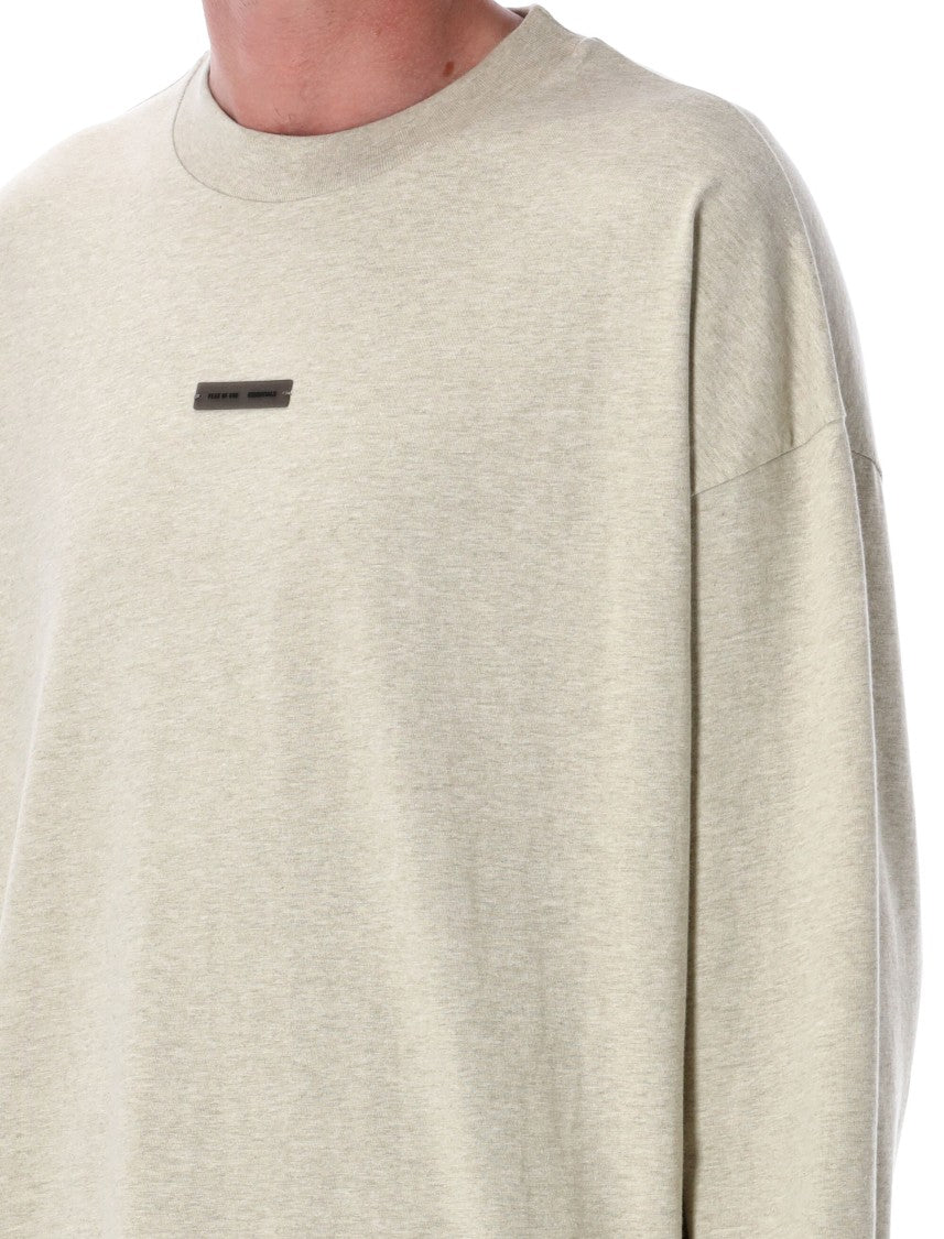Fear Of God Long-Sleeved T-Shirt With Ribbed Crew Neck And Signature Logos