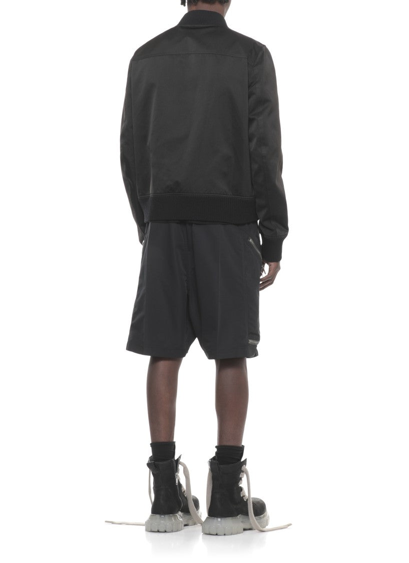Rick Owens Black Heizer Flight Bomber Jacket