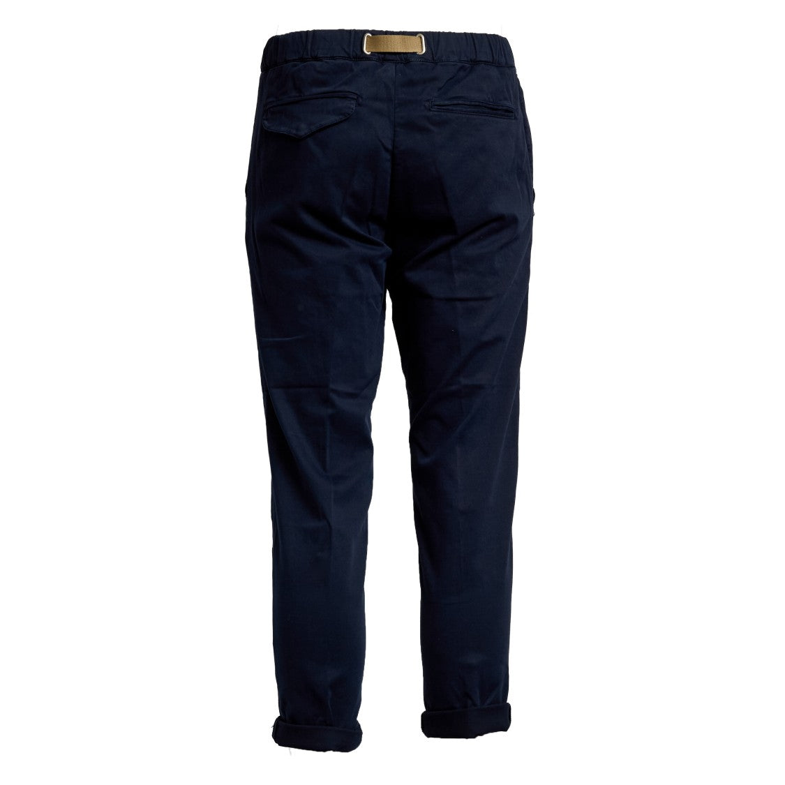 White Sand Distressed Pima Cotton Long Pants