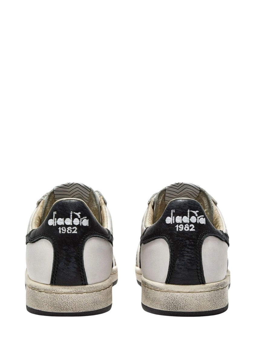 Diadora White Prestige Used Leather Sneakers