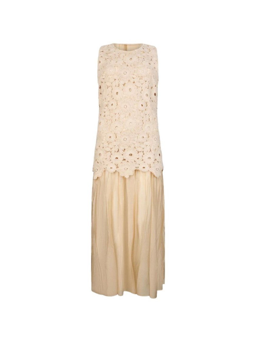 Liu Jo Neutrals Round Neck Day Dress